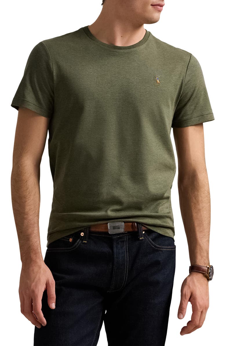 Polo Ralph Lauren Solid Cotton T-Shirt, Main, color, 