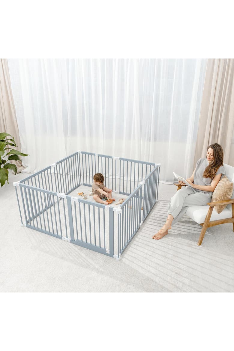 Playpen for Toddler and Babies, Alternate, color, Pacific Blue