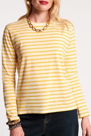 Frances Valentine Long Sleeve Stripe Tee Stripe