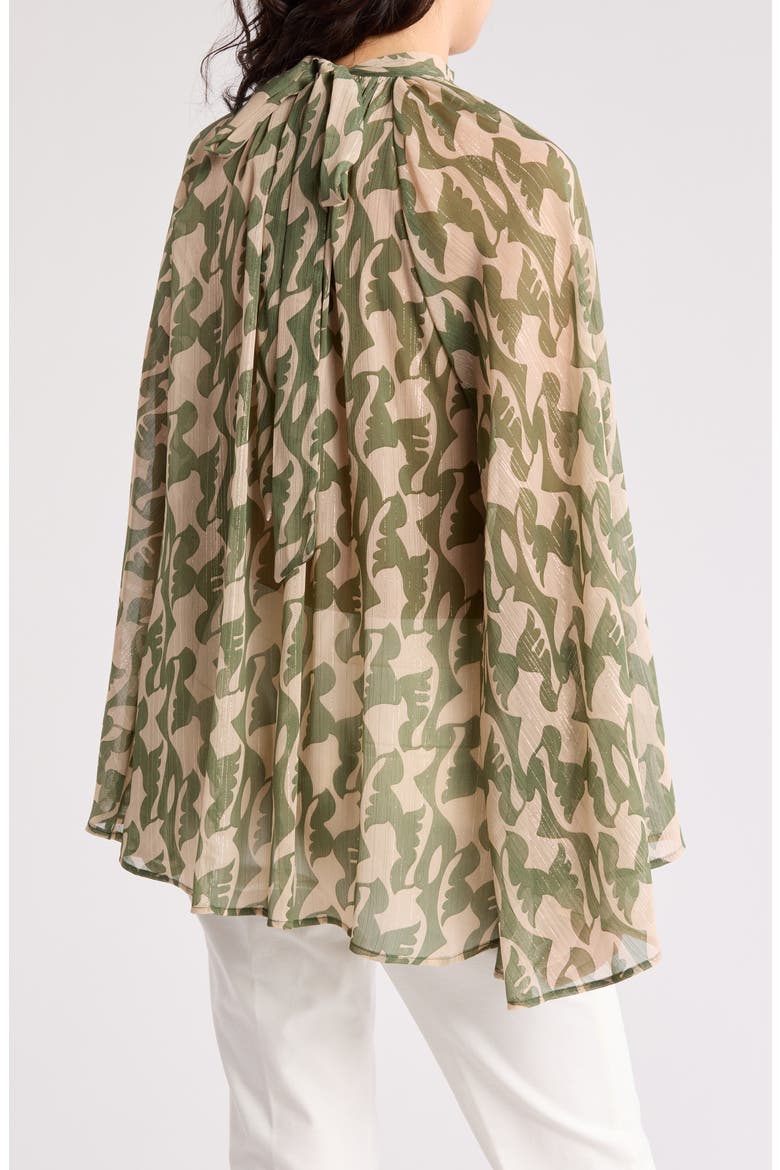 Bell Sleeve Mesh Top, Alternate, color, GREEN