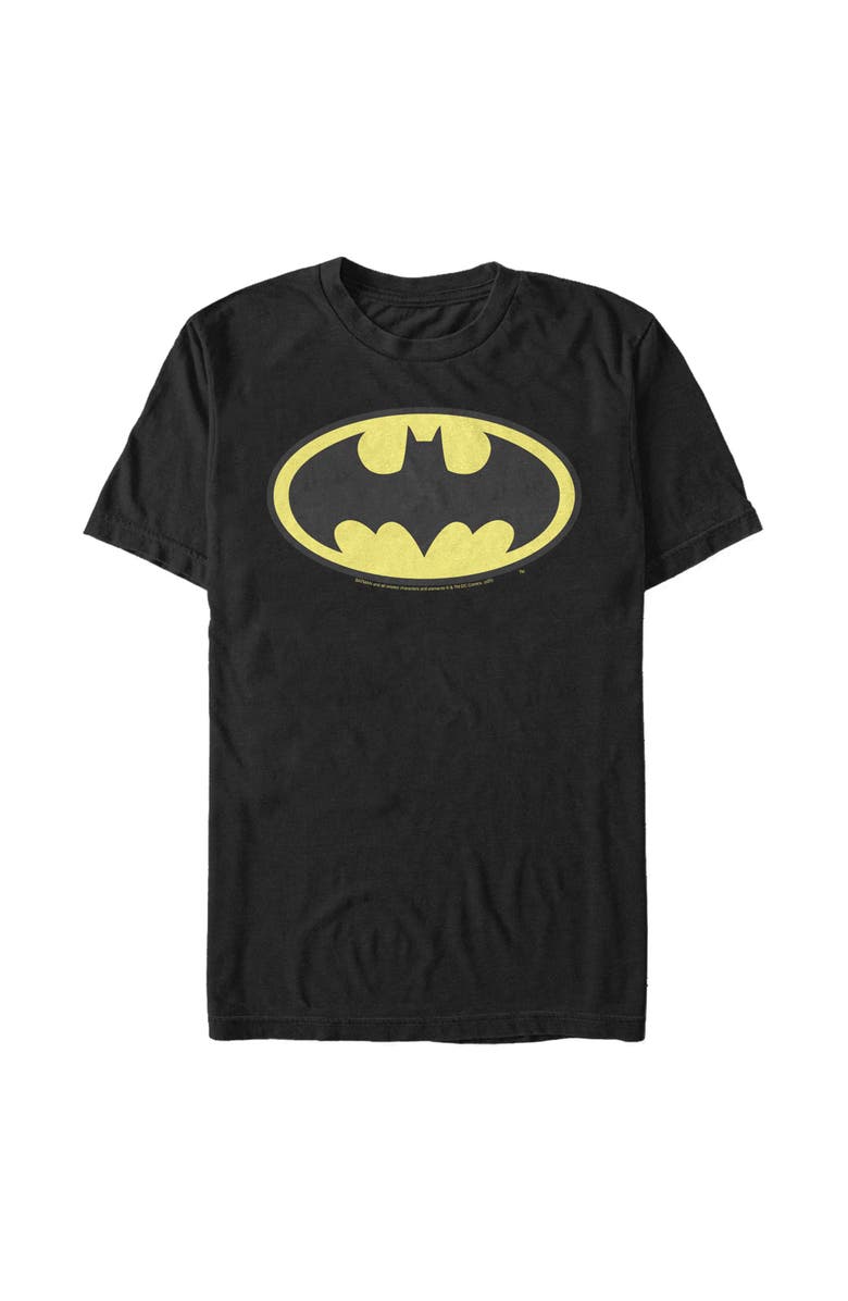 Batman Men's Batman Classic Logo  Graphic T-Shirt, Alternate, color, Black: Classic