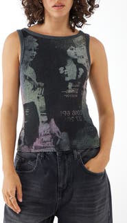 BDG Urban Outfitters Mono Photo Rib Tank