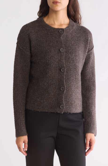 MAX STUDIO Waffle Knit Cardigan