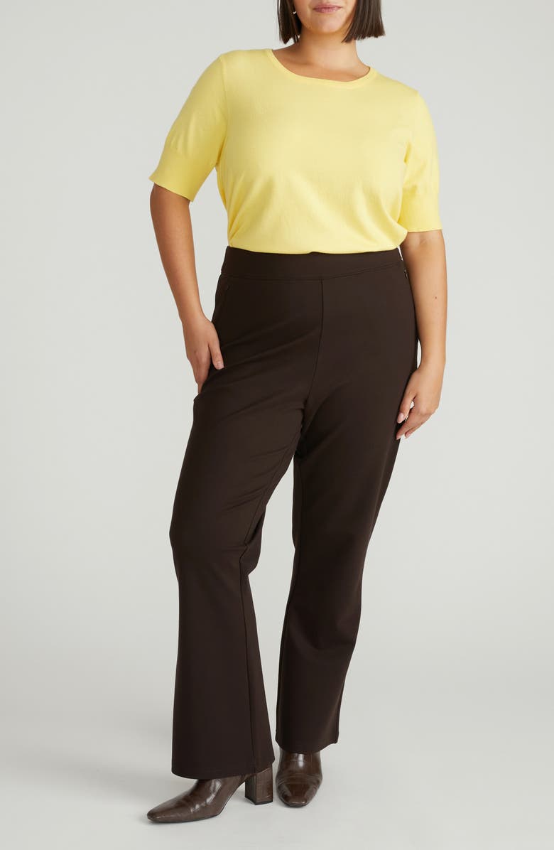 Universal Standard Rosie Short Sleeve Sweater, Alternate, color, Banana Pudding