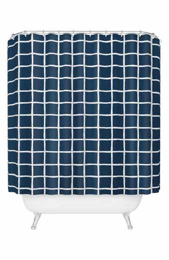 Grid Pattern Shower Curtain