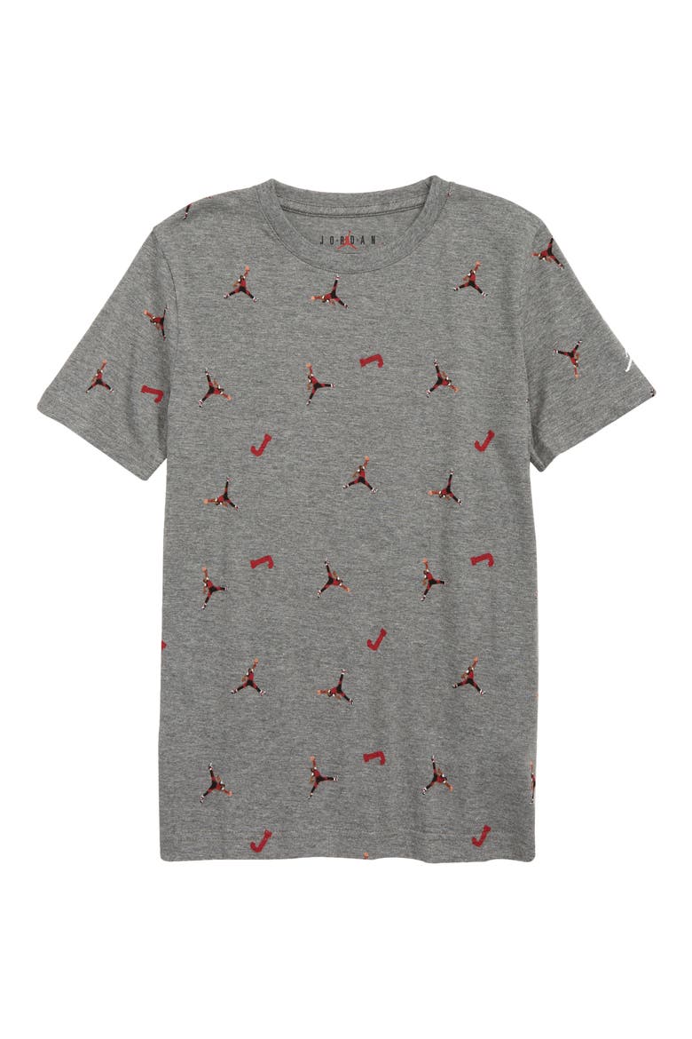 Kids' Iconic Jordan T-Shirt, Main, color, GEHCARBON