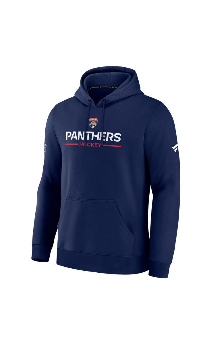 FANATICS Men's Fanatics Navy Florida Panthers Authentic Pro Primary Hoodie, Alternate, color, Navy