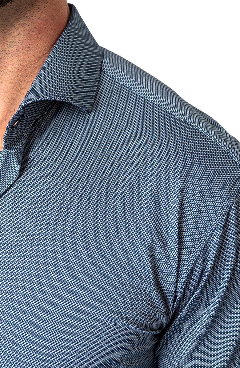 Maceoo Einstein Micropattern Stretch Contemporary Fit Button-Up Shirt, Alternate, color,