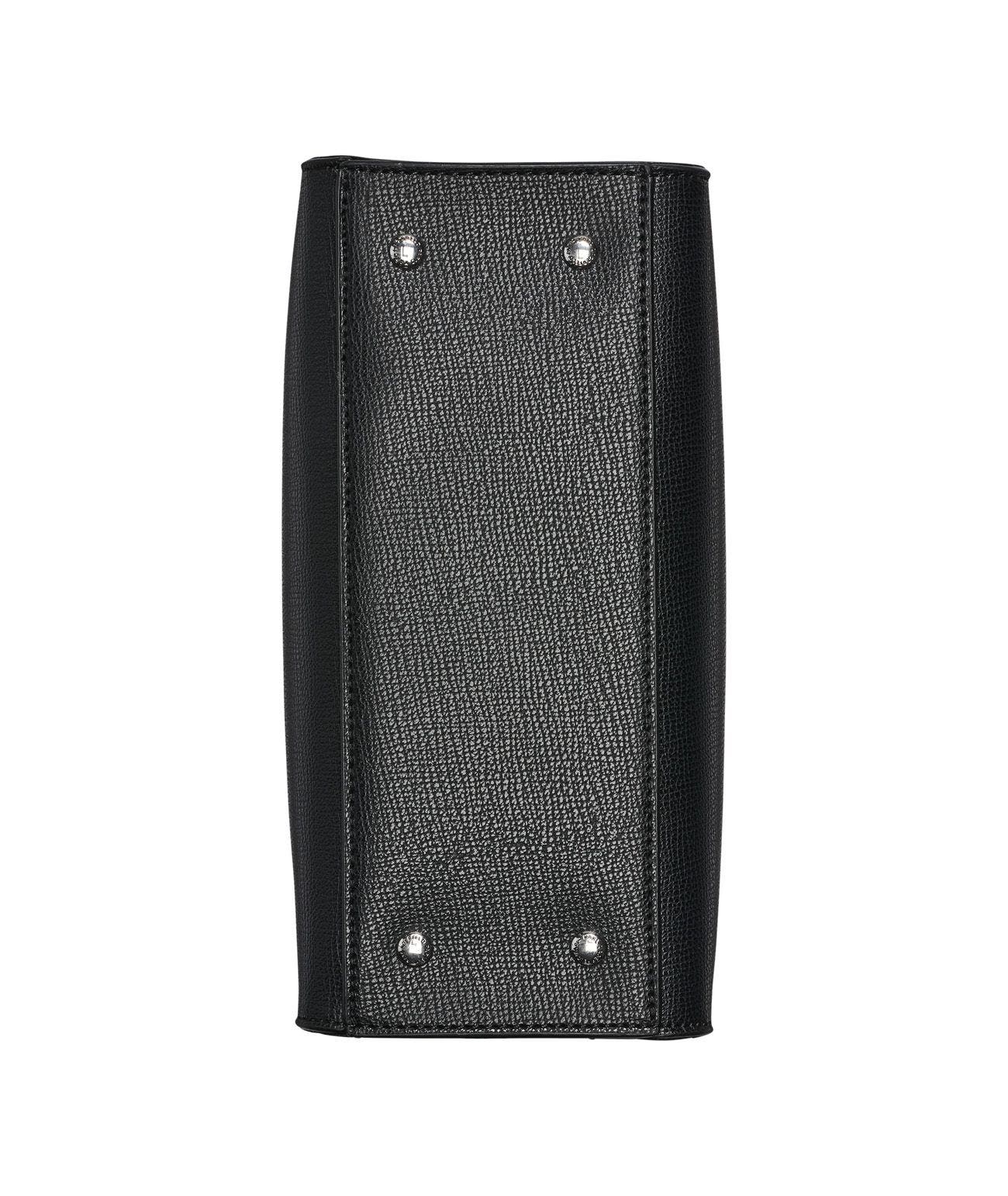 KARL LAGERFELD PARIS Maybelle Satchel, Alternate, color, Black/Silver