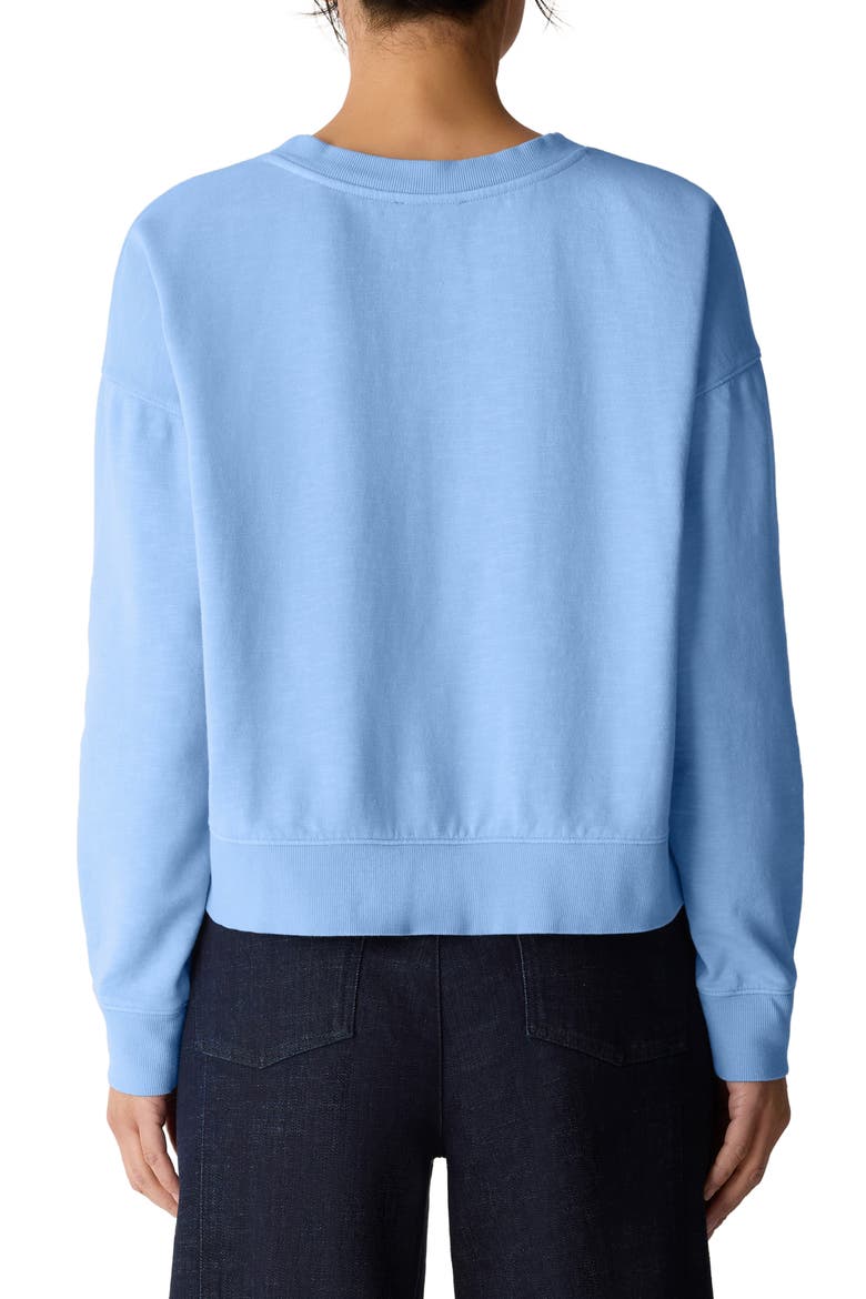 Organic Cotton Crop Sweatshirt, Alternate, color, SKYLIGHT