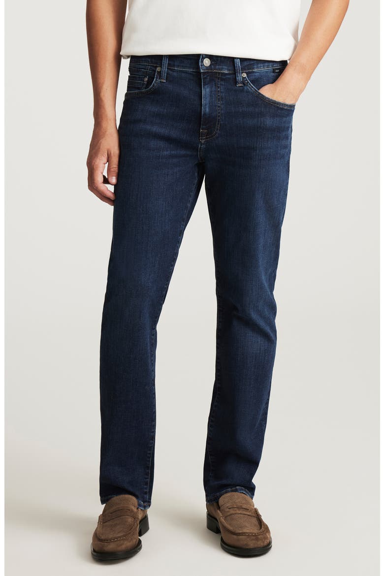 Matt Relaxed Straight Fit Jeans, Main, color, DARK BRUSHED ORGANIC