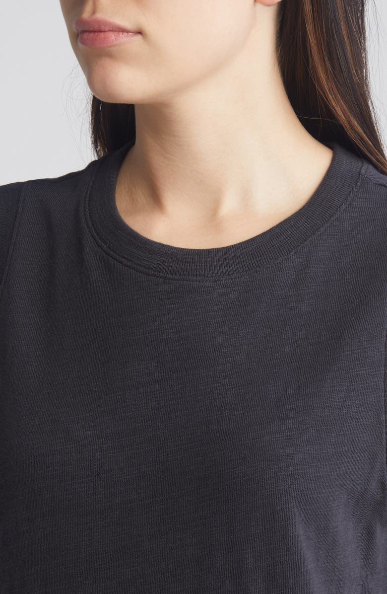 Faherty Sunwash Muscle Slub Organic Cotton Minidress, Alternate, color, Washed Black