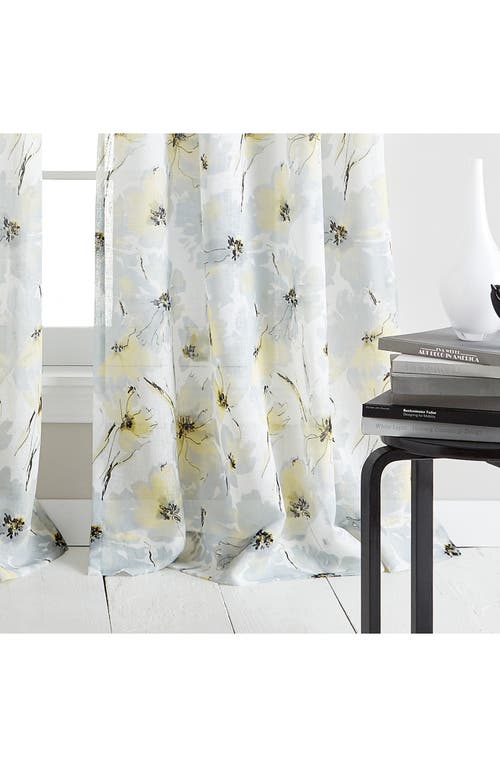 Dkny Modern Bloom Single Curtain Panel In Yellow