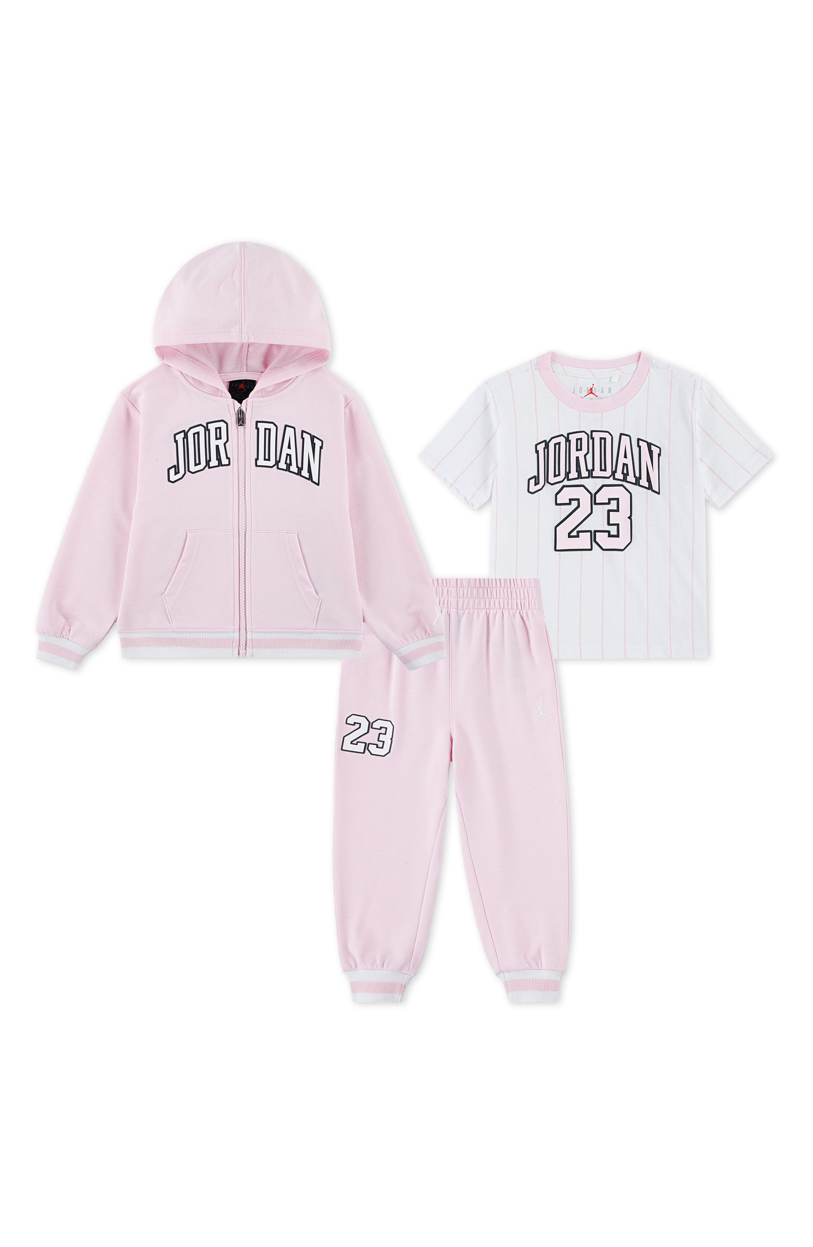 Jordan Kids' MJ Jersey T-Shirt, Hoodie & Joggers Set