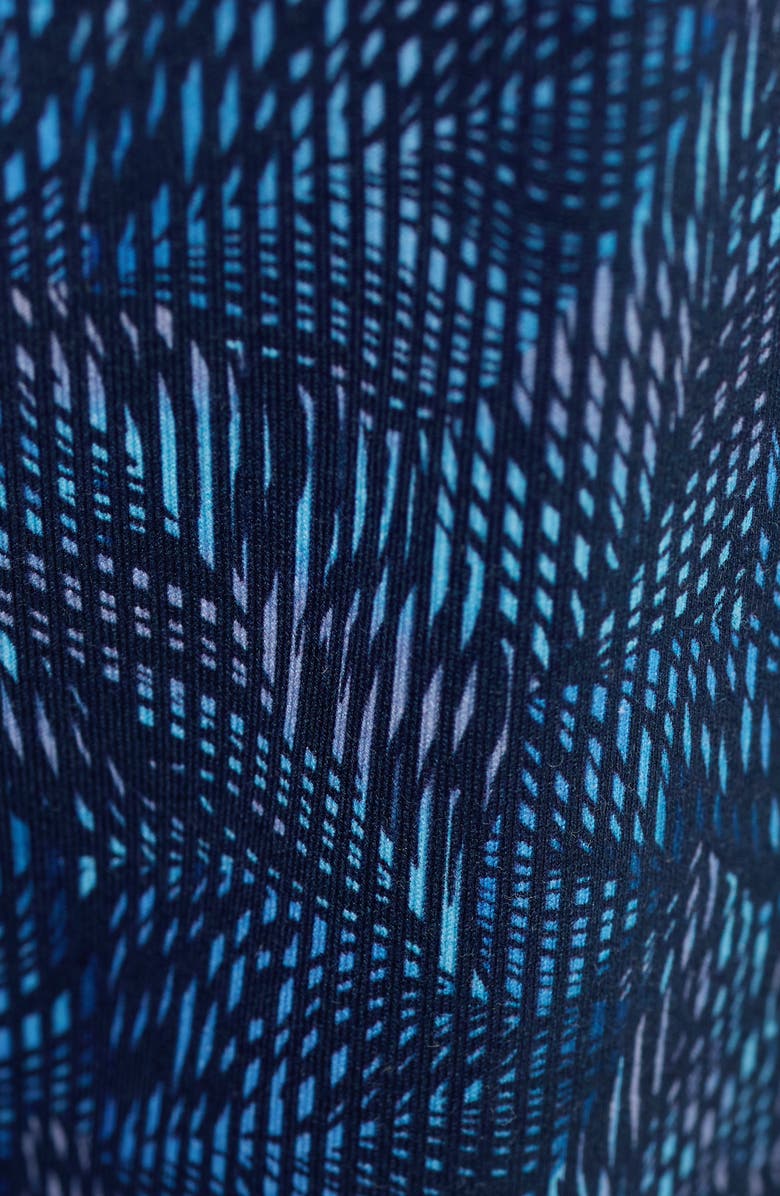 Bugatchi Vance OoohCotton<sup>®</sup> Leaf Print Polo, Alternate, color, Navy