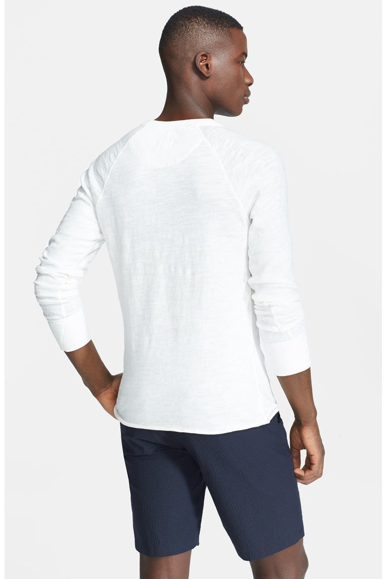 Raglan Henley, Alternate, color, WHITE