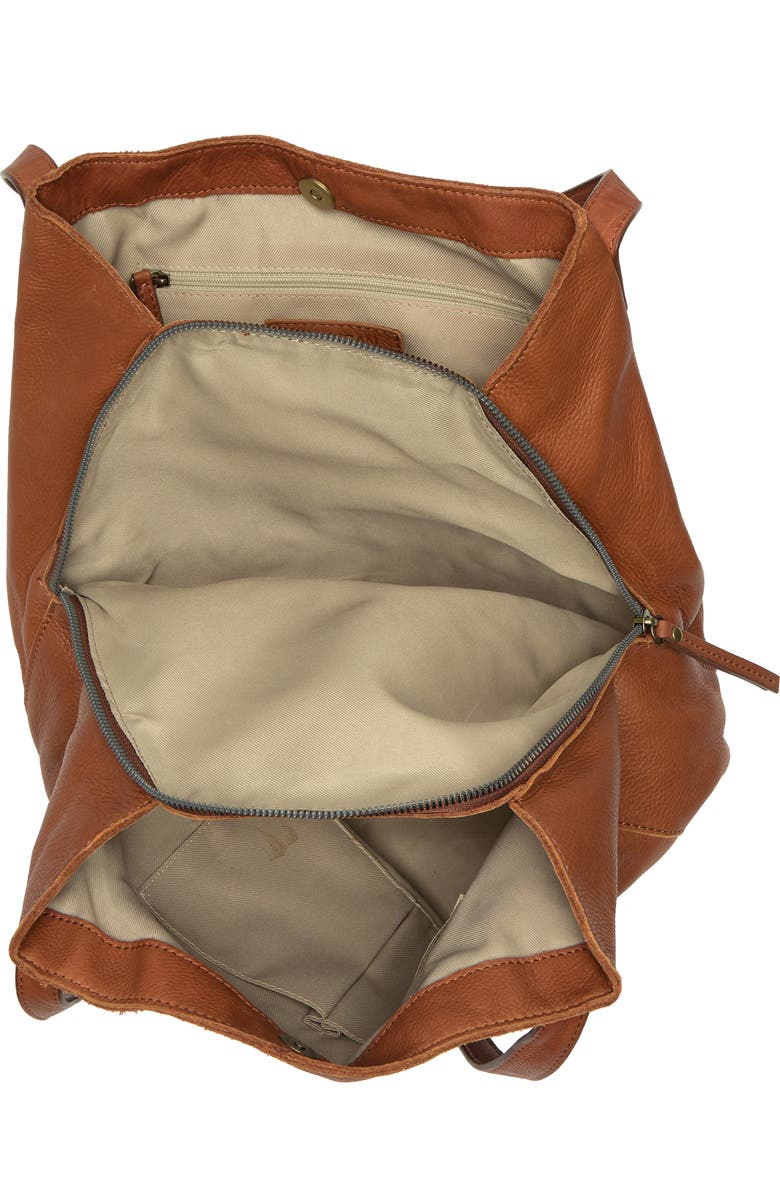 AMERICAN LEATHER CO. Liberty Shopper Bag, Alternate, color, Brandy