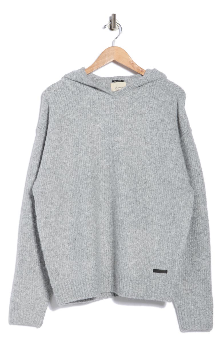 Brushed Knit Oversized Hoodie