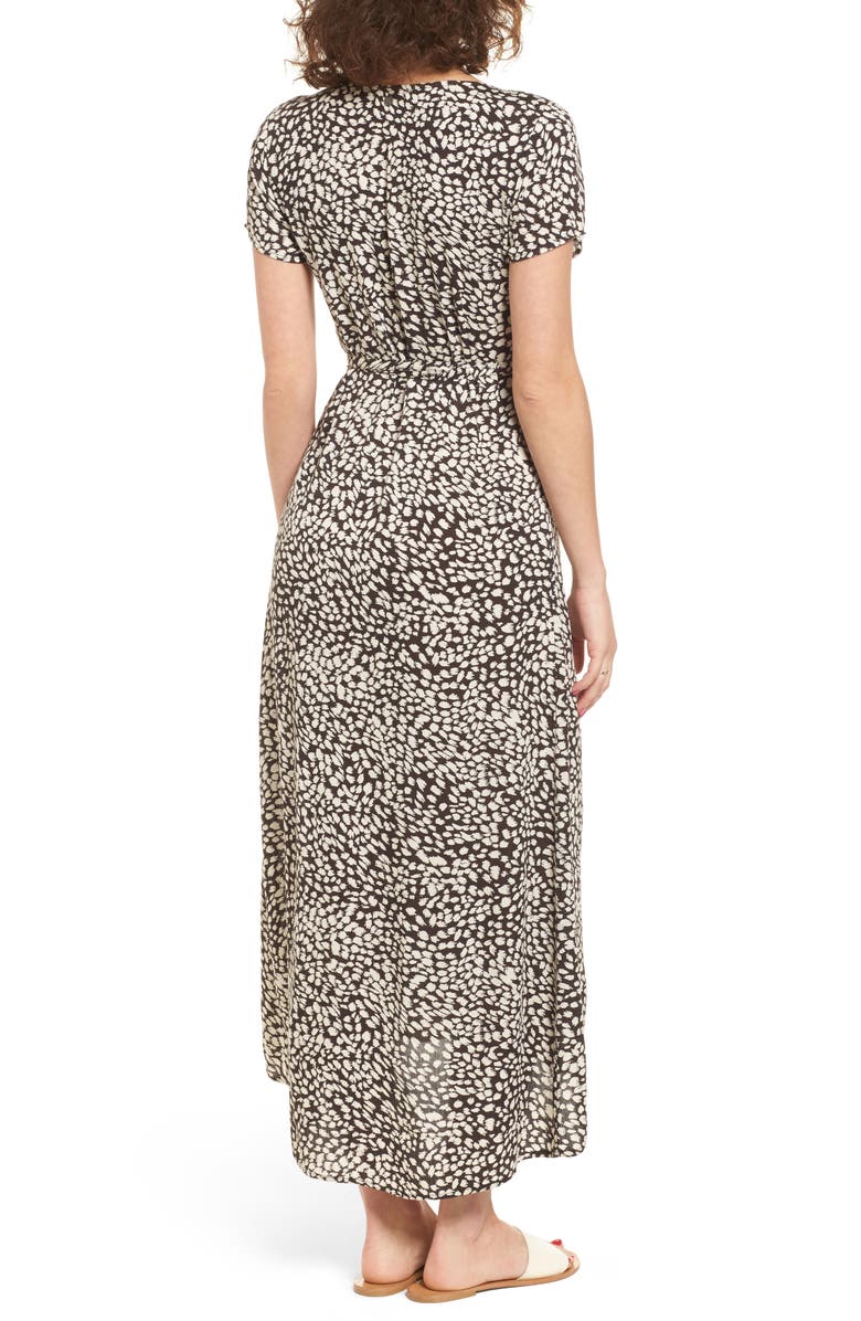 Billabong Wrap Me Up Print Midi Dress, Alternate, color, 