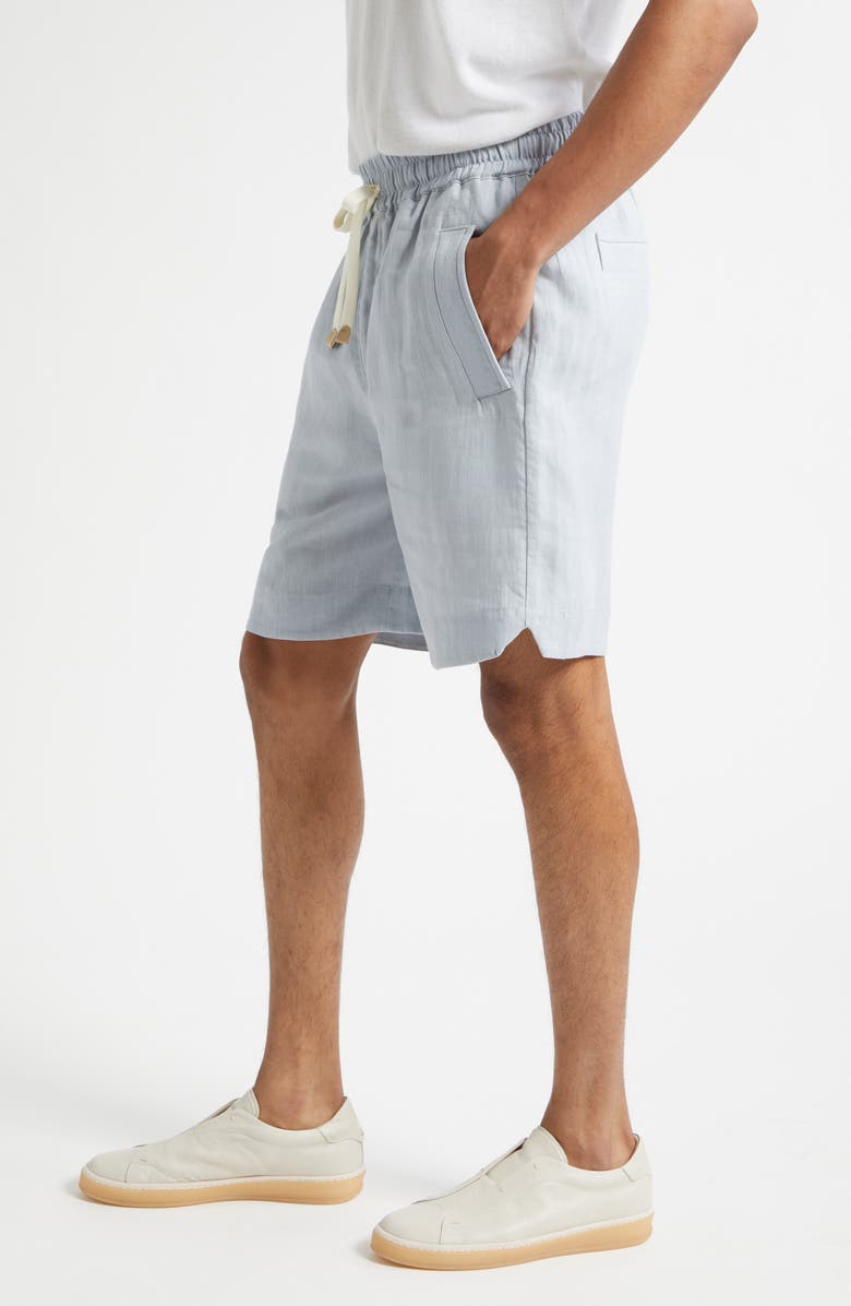 Eleventy Linen Shorts, Alternate, color, 08N Zucchero