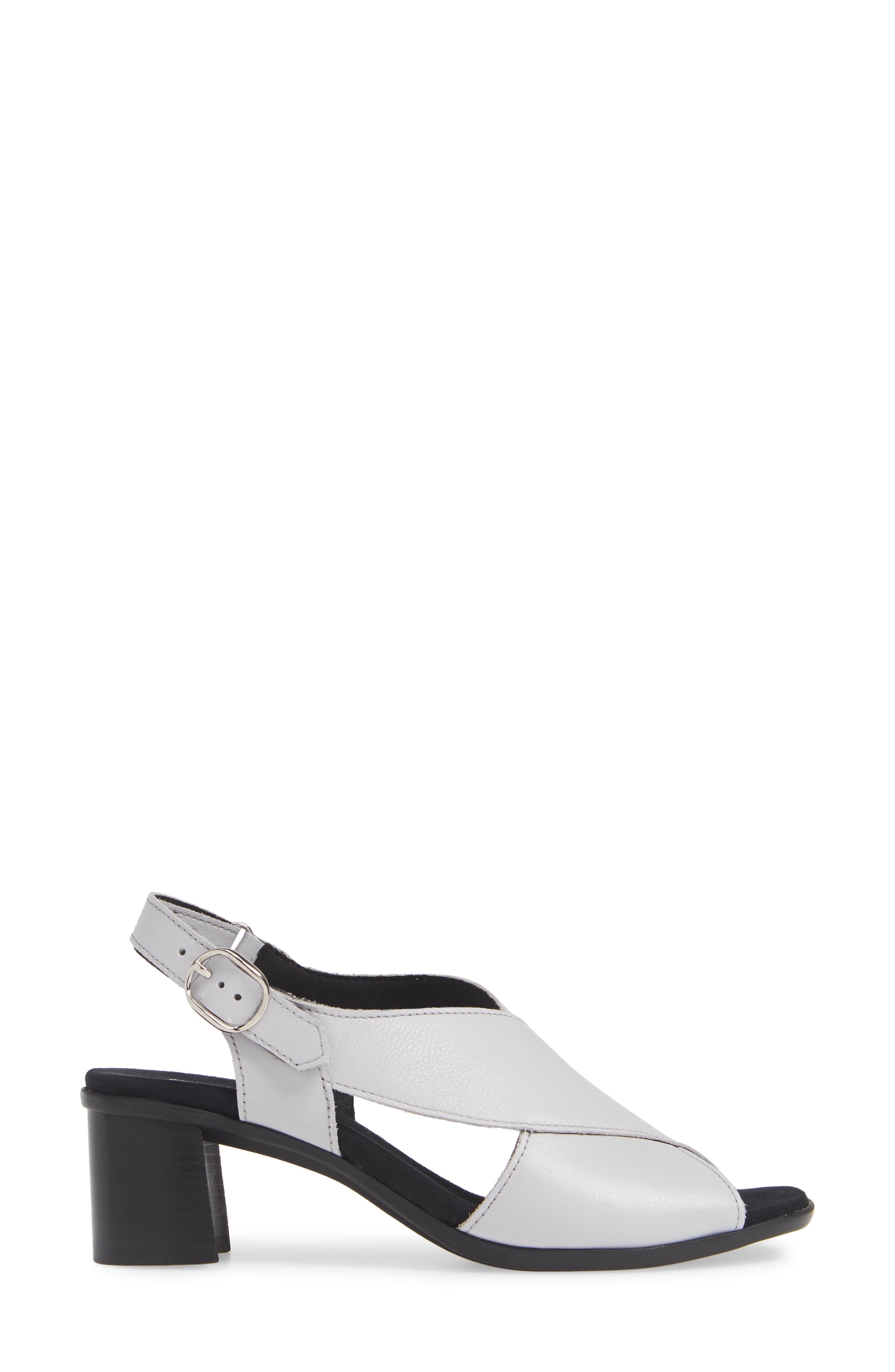 Laine Block Heel Sandal - Multiple Widths Available, Alternate, color, OFF WHITE LEATHER