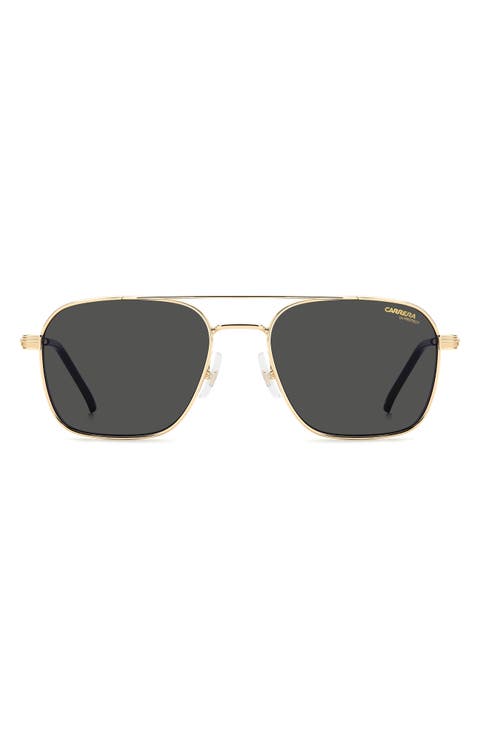 57mm Gradient Oversize Aviator Sunglasses