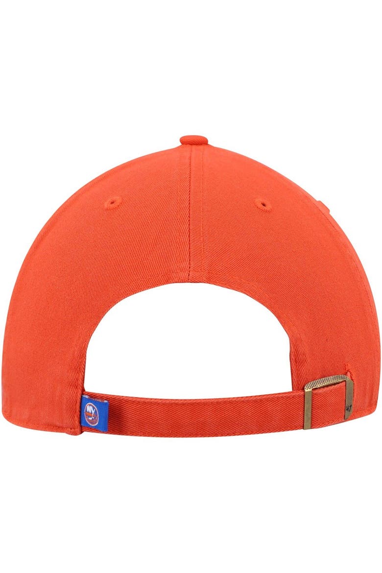 Men's '47 Orange New York Islanders Clean Up Adjustable Hat, Alternate, color, ORANGE