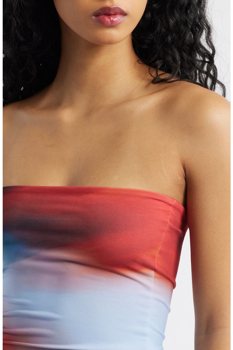 Yo X Ti Strapless Top, Alternate, color, ROSELLA