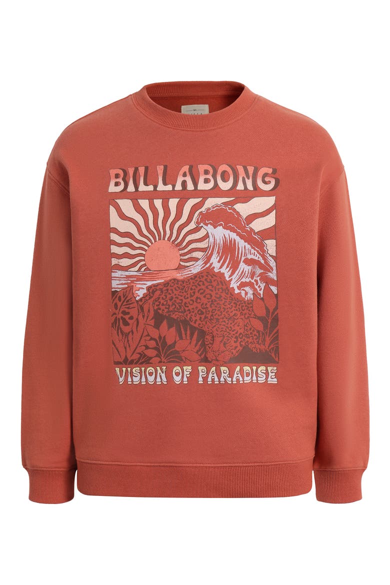 Kids' Paradise Vision Sweatshirt, Main, color, KISS THE EARTH