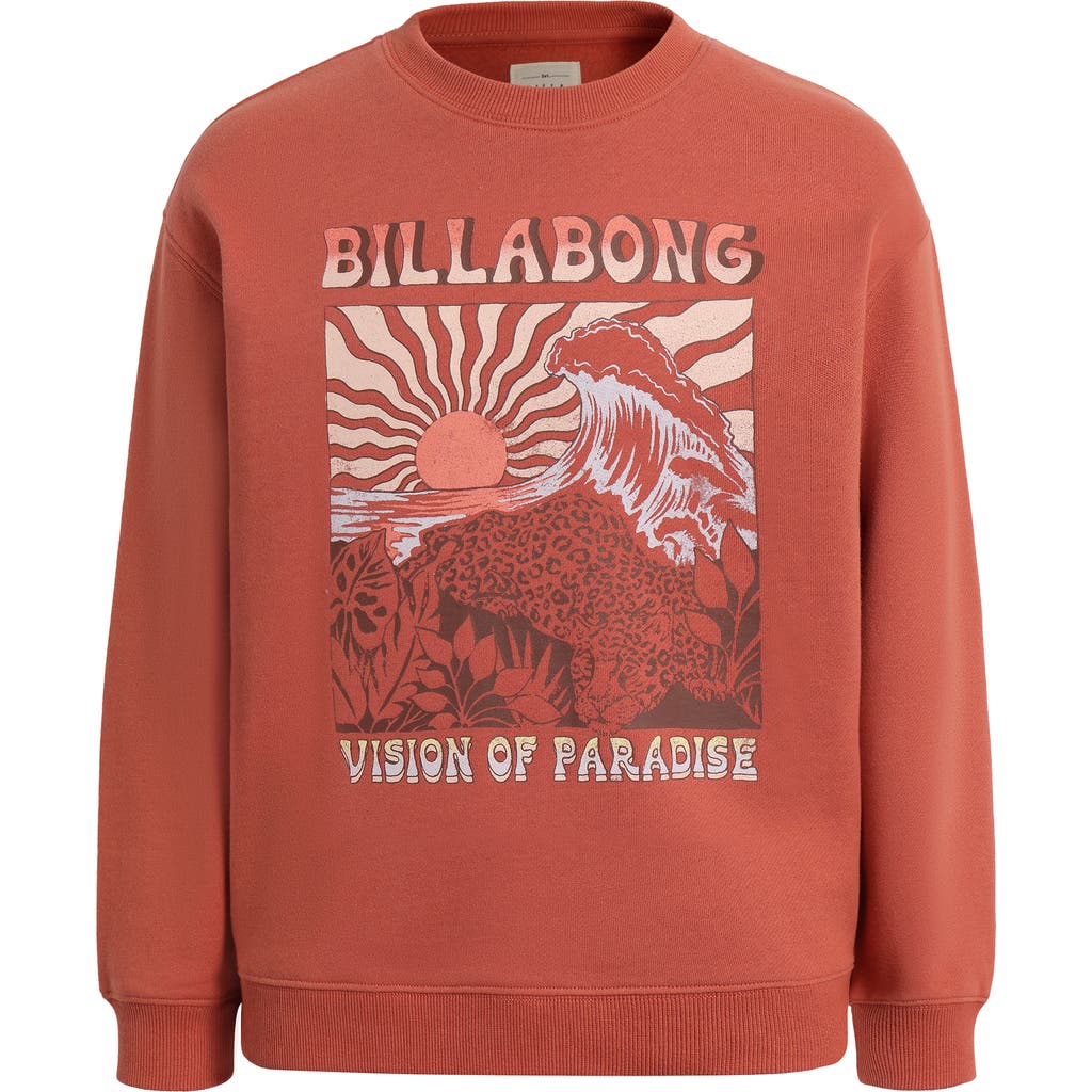 Billabong Kids' Paradise Vision Sweatshirt In Orange