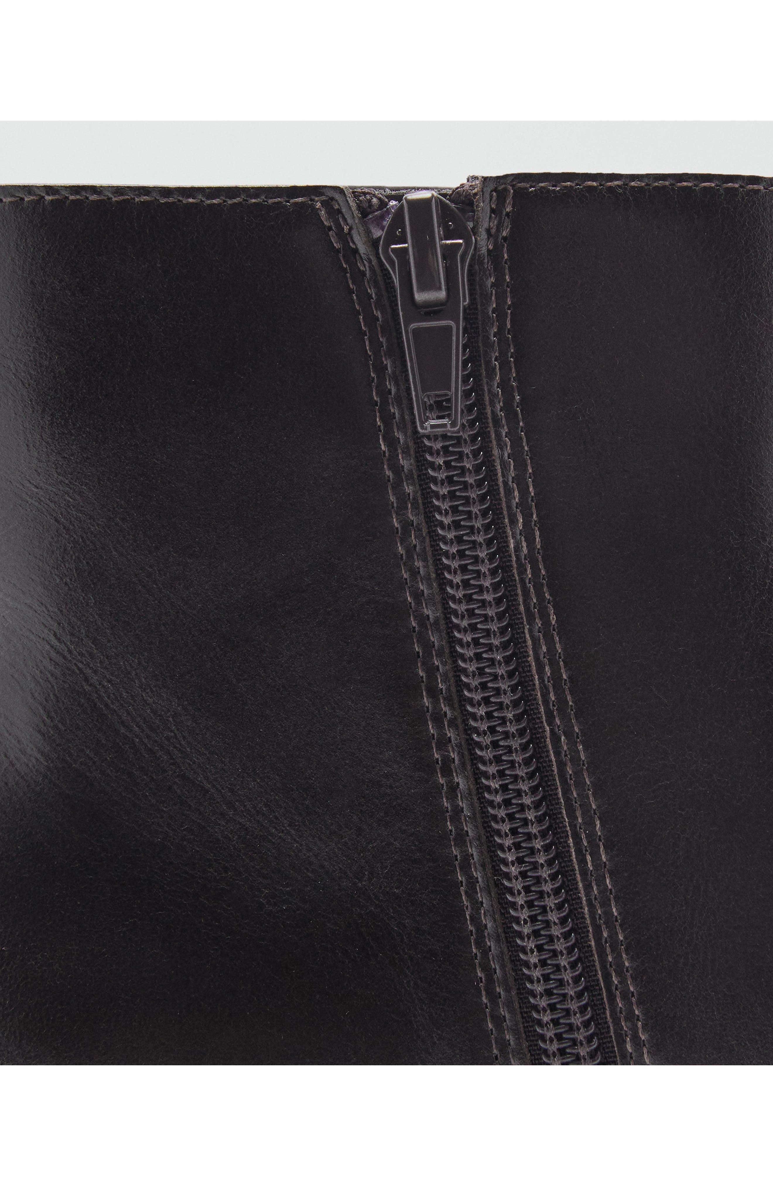 MANGO Snip Toe Bootie, Alternate, color, Chocolate