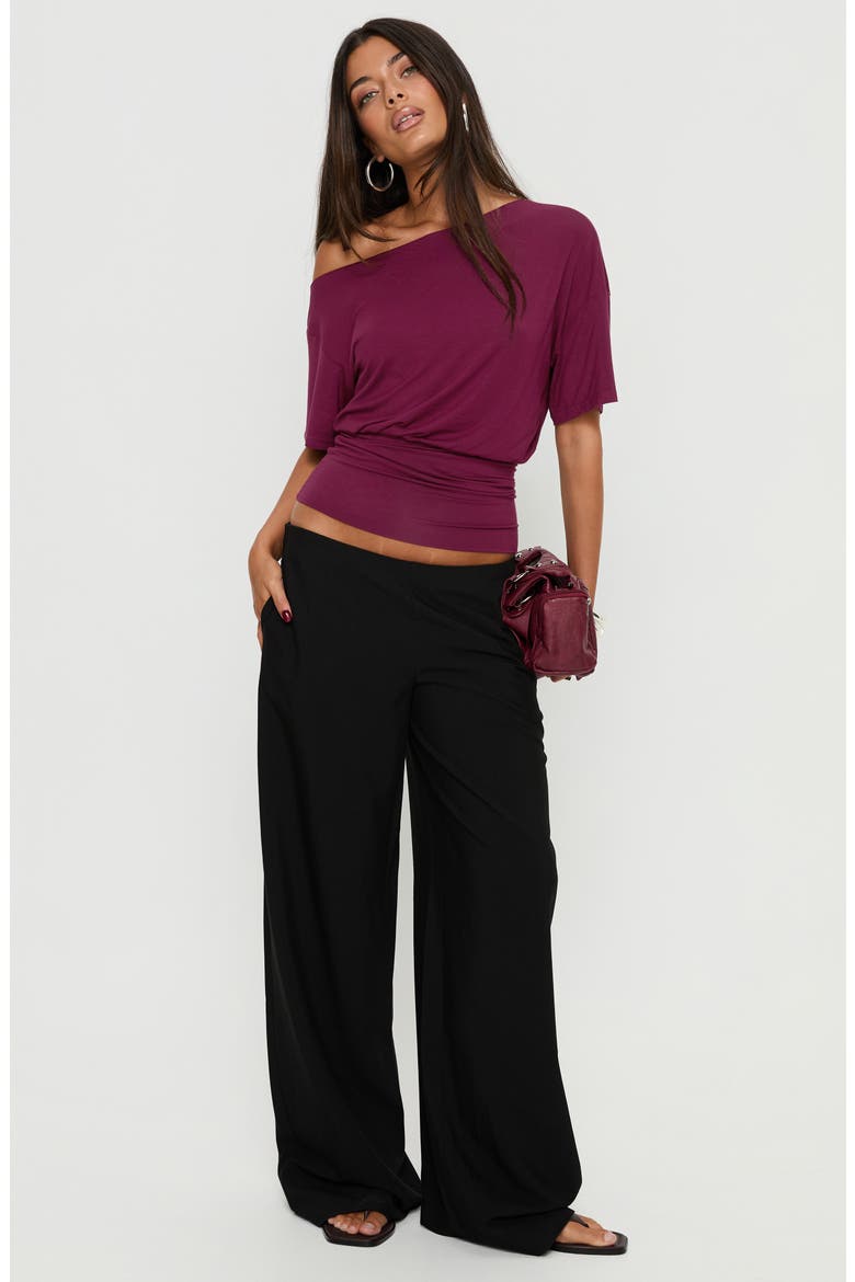 Khane Wide Leg Pants, Alternate, color, BLACK