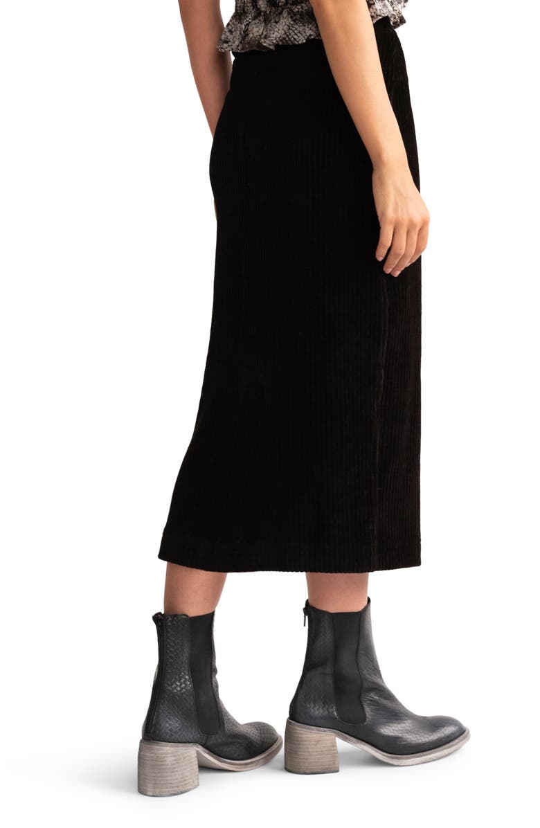 Free People Ribbed Midi Pencil Skirt, Alternate, color, 