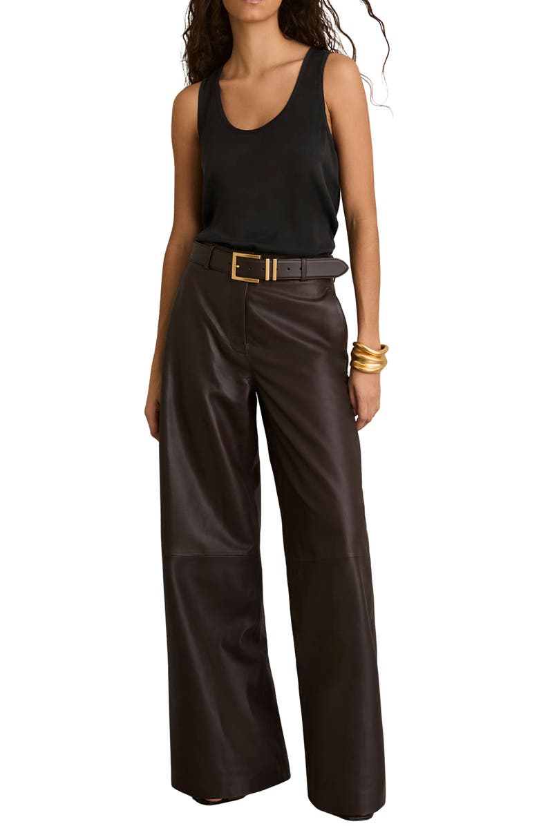 Reiss Ruby Scoop Neck Tank, Alternate, color, Black