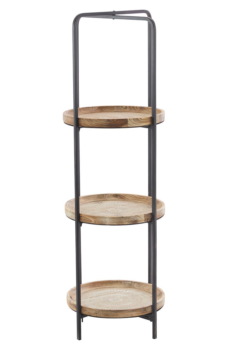 SONOMA SAGE HOME Brown Wood Traditional Shelving Unit, Alternate, color, Brown