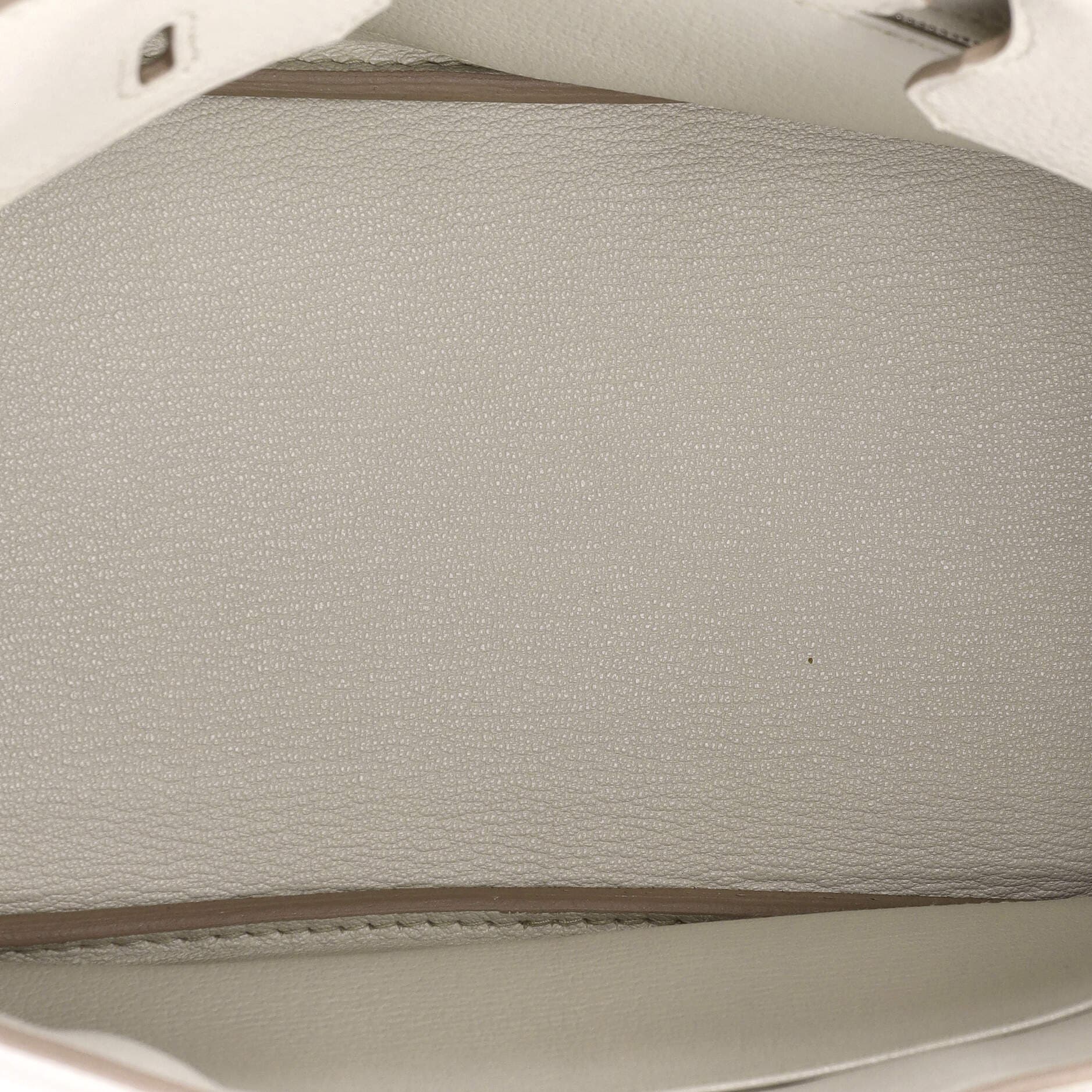 Pre-Owned Hermes Birkin Handbag Light Togo with Palladium Hardware 25, Alternate, color, Beton