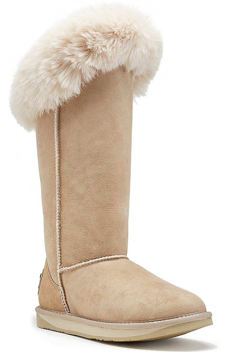 Australia Luxe Collective Foxy Genuine Shearling Lined Boot, Main, color, Sand