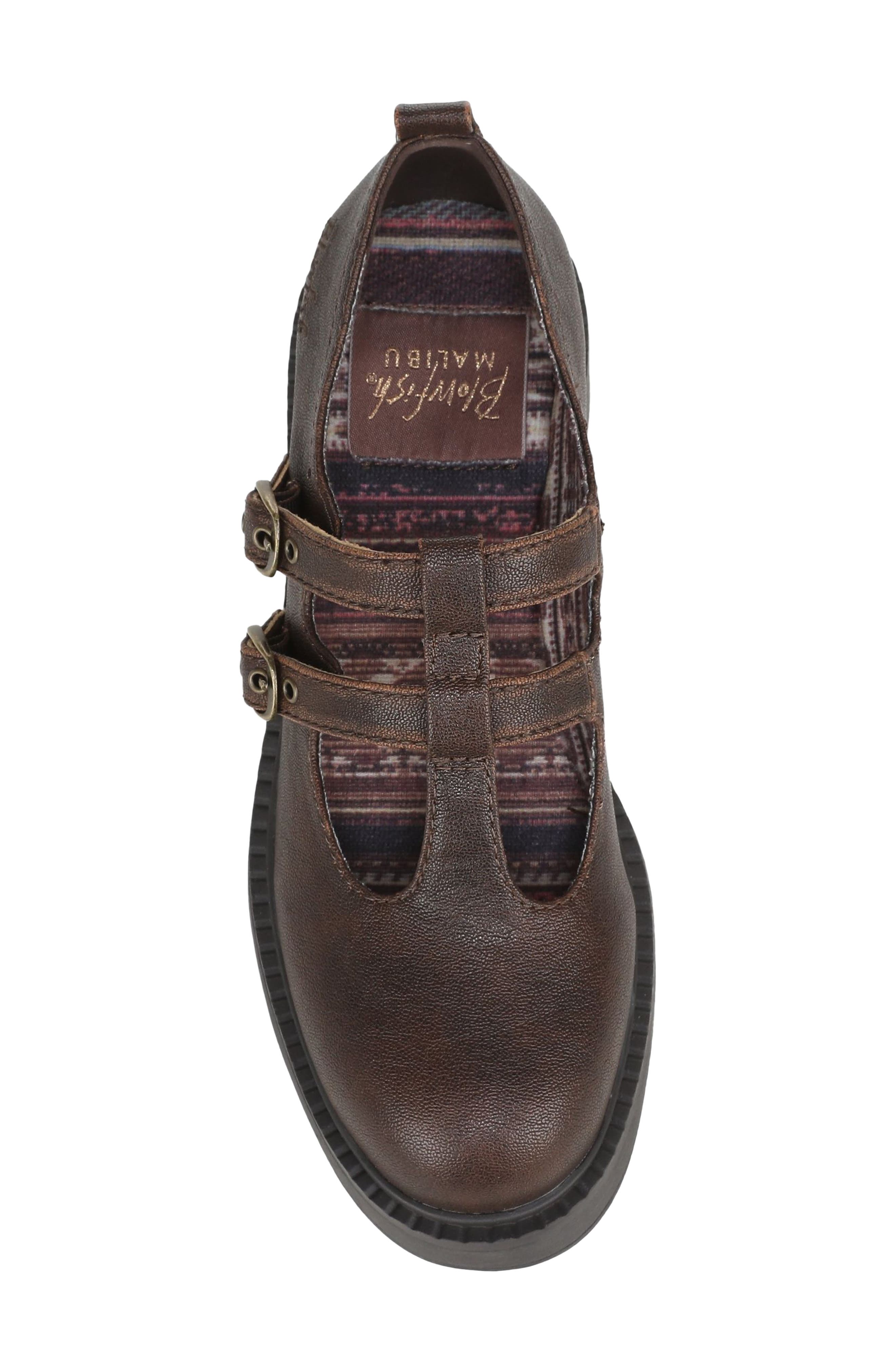 Venice Jane Faux Leather Mary Jane, Alternate, color, BROWN FAUX LEATHER