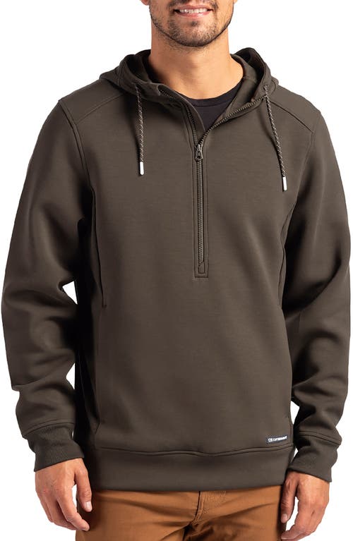 Cutter & Buck Roam Interlock Half Zip Hoodie in Poplar 