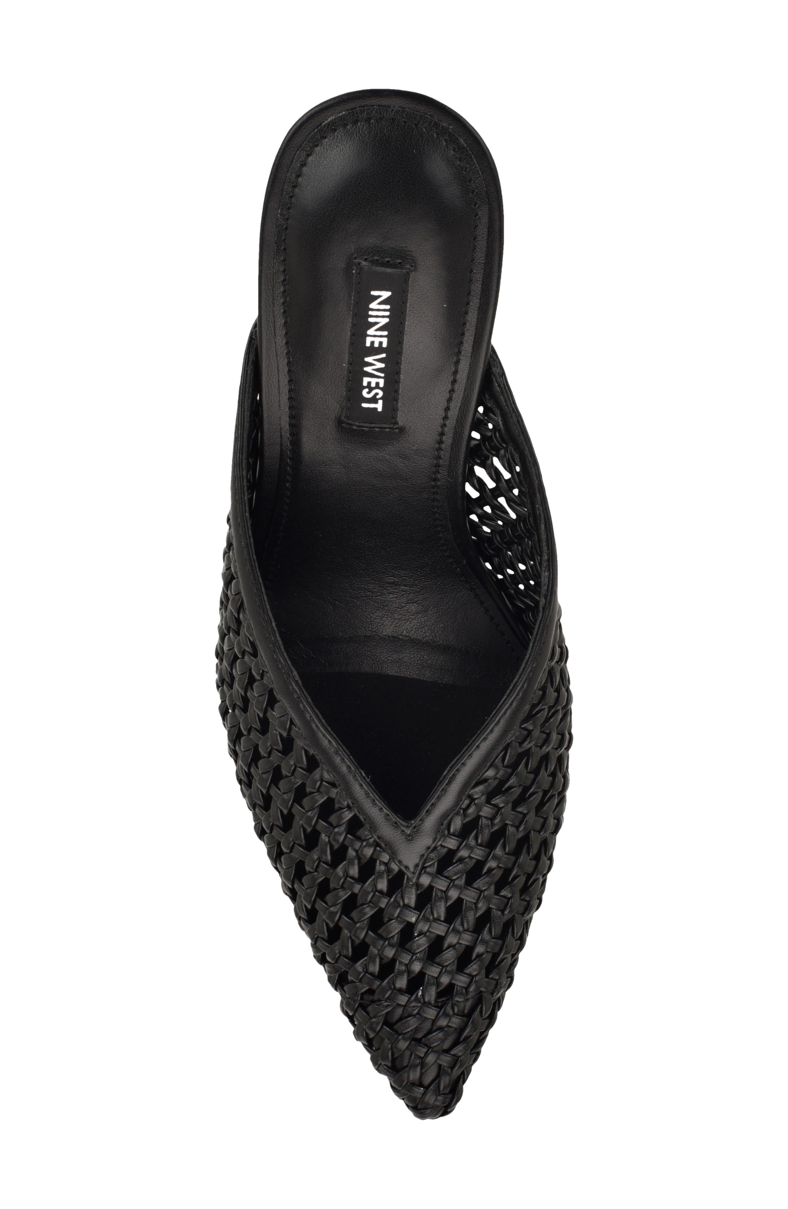 Nine West Grasso Woven Mule, Alternate, color, Black