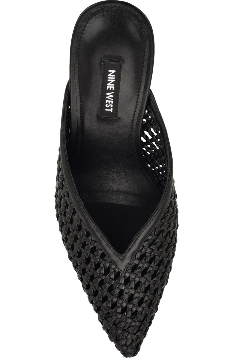 Nine West Grasso Woven Mule, Alternate, color, Black