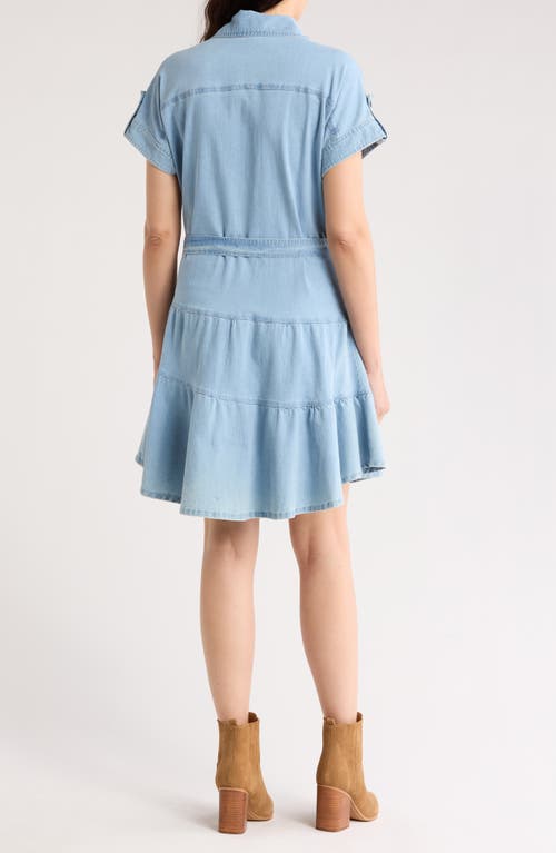 Area Stars Denim Shirtdress In Light Blue