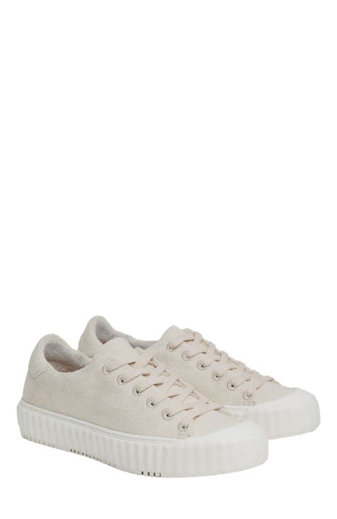 Lace Up Recyc Canvas Low Top Sneakers
