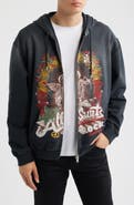 AllSaints Roque International Rock Festival Cotton Zip Hoodie