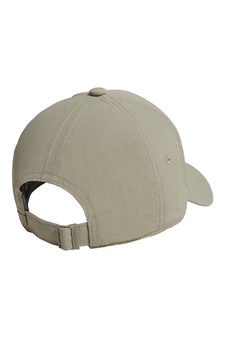 Luna Structured Strap Back Hat, Alternate, color, SILVER PEBBLE GREY/ WHITE