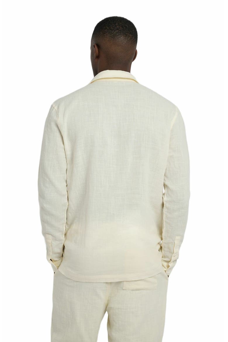 Gauze Popover Shirt, Alternate, color, EGRET