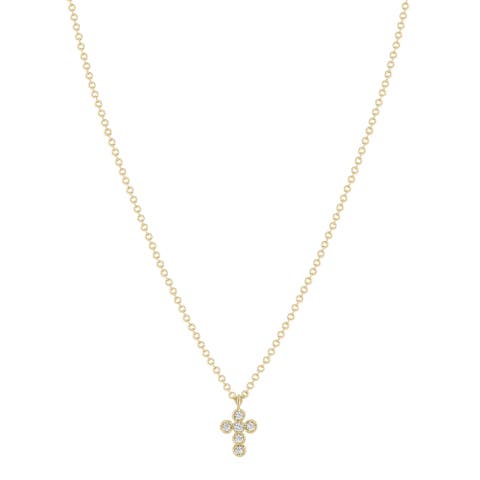Like A Prayer Cubic Zirconia Cross Necklace