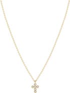 Electric Picks Like A Prayer Cubic Zirconia Cross Necklace