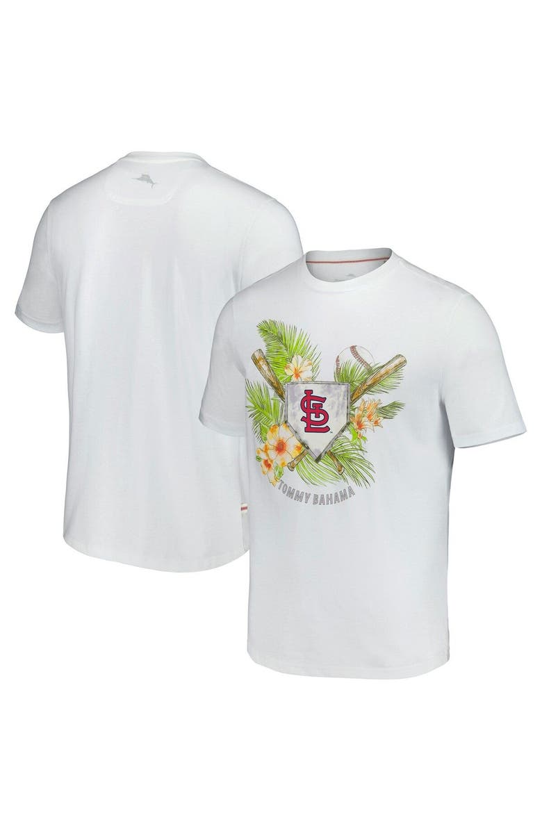 Tommy Bahama Men's Tommy Bahama  White St. Louis Cardinals Island League T-Shirt, Main, color, White