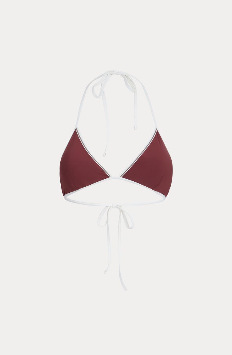 Brunello Cucinelli Bikini bottom with monili, Alternate, color, Bordeaux